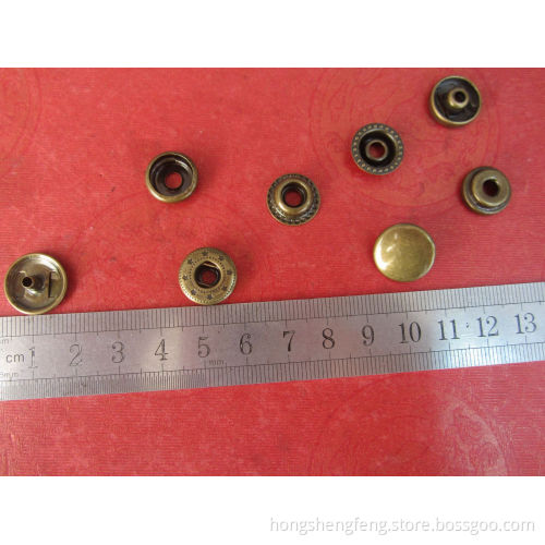 Anti-Brass Color Metal Snap Button for Garments/Jeans